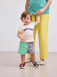 Сандалии Color Block с подошвой белого цвета от бренда Bobo Choses