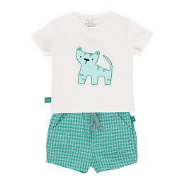 Футболка и шорты Cat and turtle от бренда Boboli