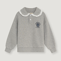 Свитшот Ash Polo Mid Grey Melange от бренда The New Society