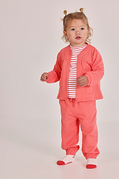 Джоггеры на кулиске кораллового цвета от бренда Boboli