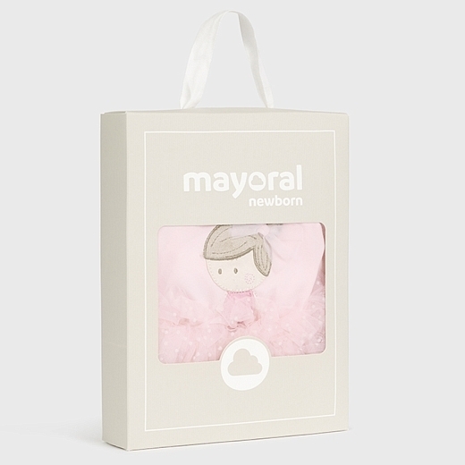 Боди с фатиновой юбочкой и повязка на голову розовый от бренда Mayoral