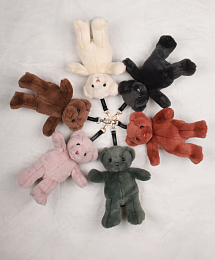 Брелок Мишка розового цвета от бренда Doudou et Compagnie