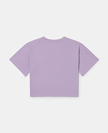 Футболка Woodland Lettering от бренда Stella McCartney kids Фиолетовый
